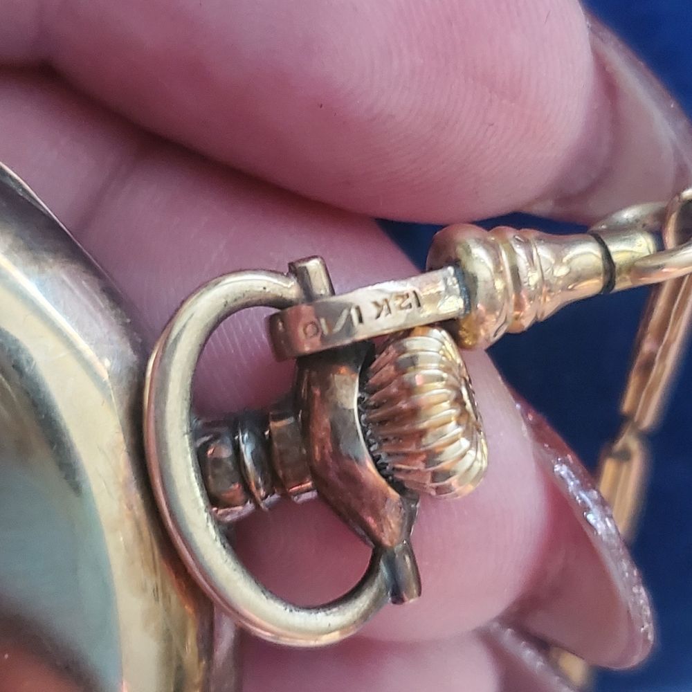 1920's Antique Art Deco Omega Pocket Watch 12K GOLD 1/10 - Picture 3 of 11